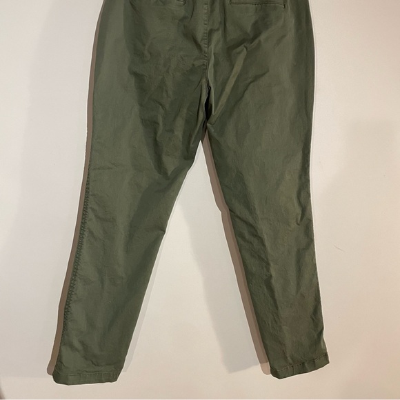 GAP Green Girlfriend Khaki Chino Cotton Pants 2 Petite Army Green - Picture 6 of 10